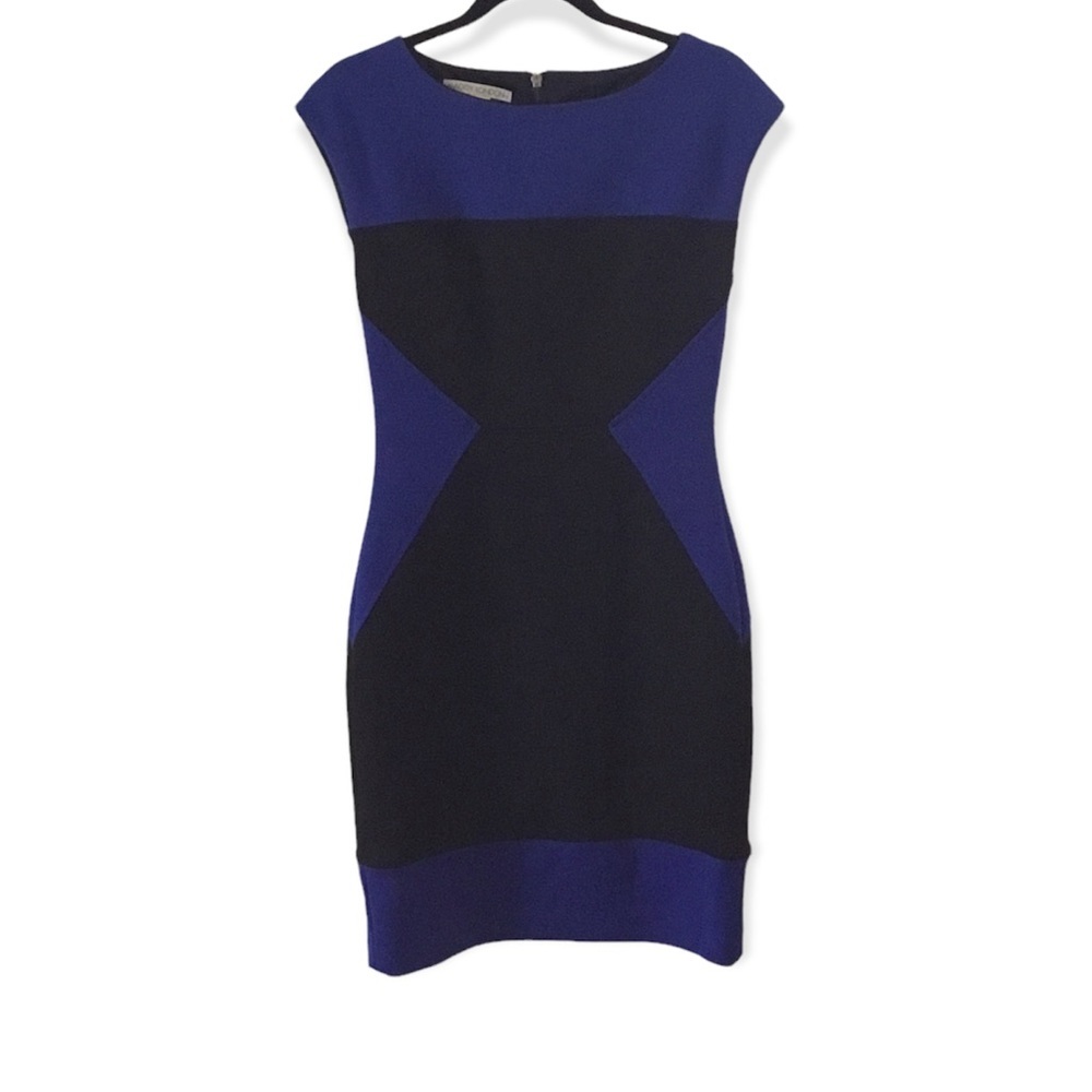 Maggy London Color Block Sheath Dress Size 6 - Picture 5 of 11